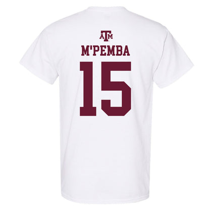 Texas A&M - NCAA Football : Sam M'Pemba - White Out 2026 T-Shirt-1