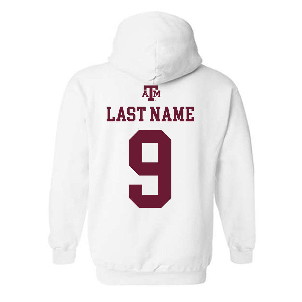 Texas A&M - NCAA Football : Jacob Zeno - White Out 2026 Hooded Sweatshirt-1