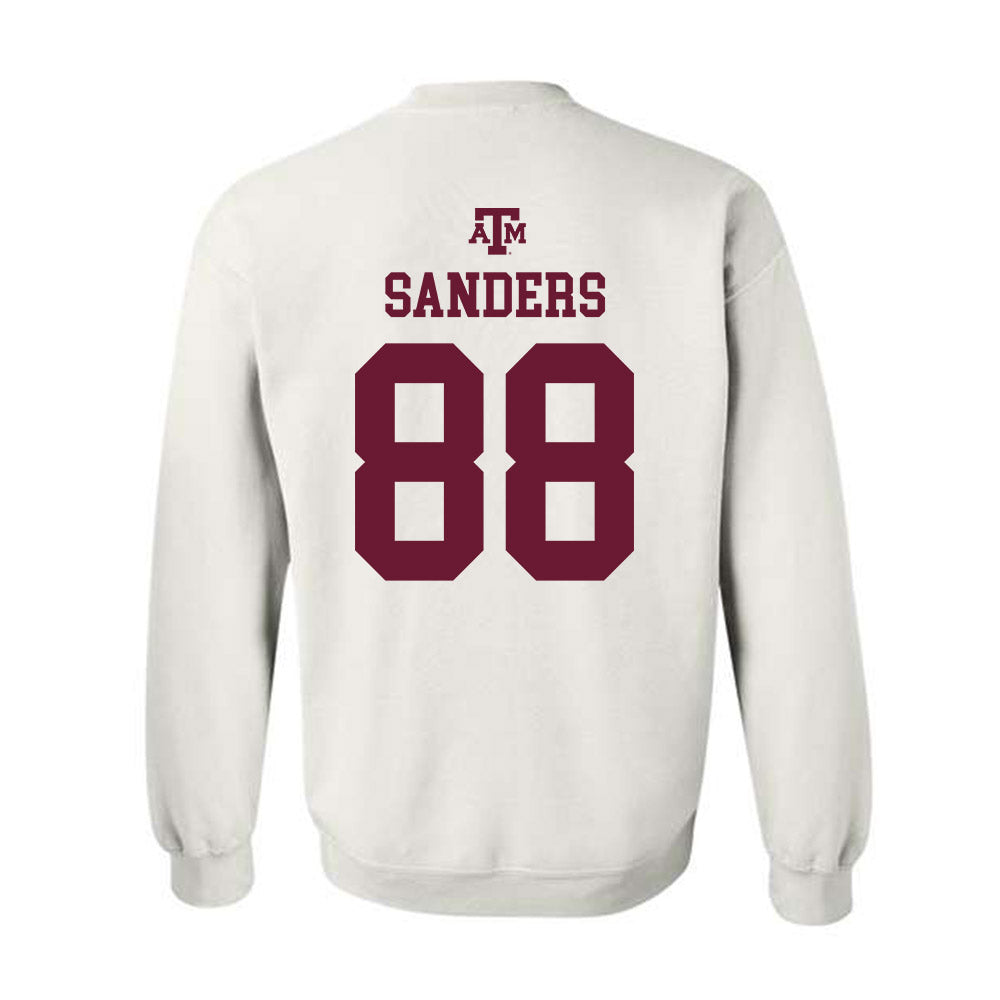 Texas A&M - NCAA Football : DJ Sanders - White Out 2026 Crewneck Sweatshirt-1