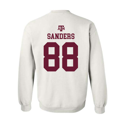 Texas A&M - NCAA Football : DJ Sanders - White Out 2026 Crewneck Sweatshirt-1