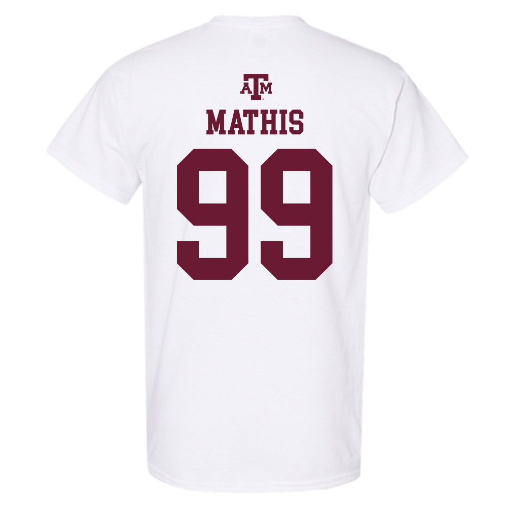 Texas A&M - NCAA Softball : Kelsey Mathis - White Out 2026 T-Shirt-1