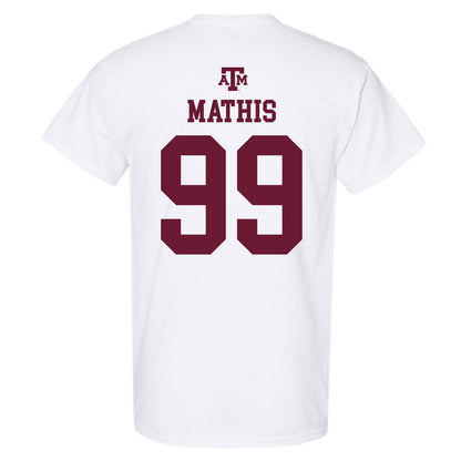 Texas A&M - NCAA Softball : Kelsey Mathis - White Out 2026 T-Shirt-1