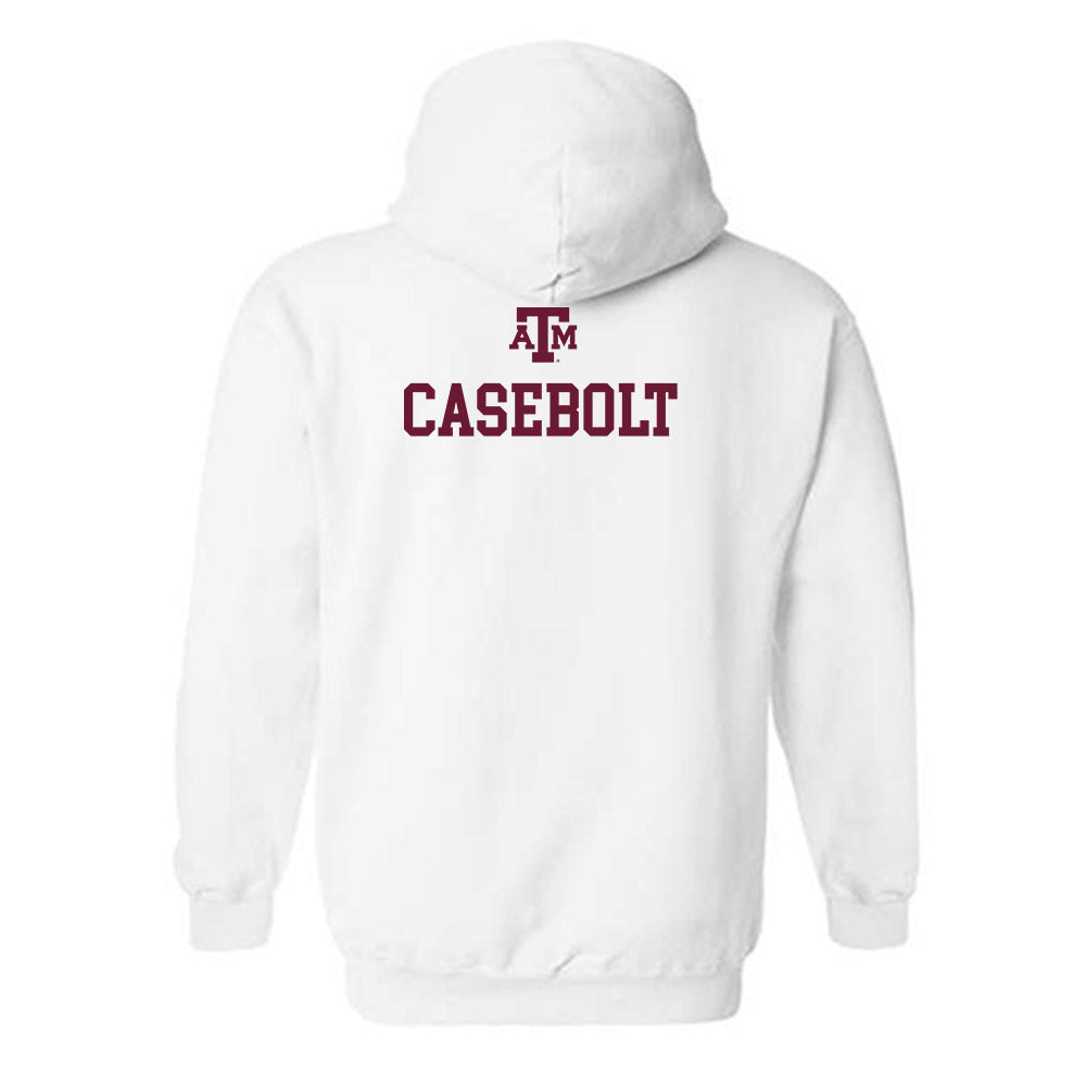 Texas A&M - NCAA Equestrian : Gracie Casebolt - White Out 2026 Hooded Sweatshirt-1
