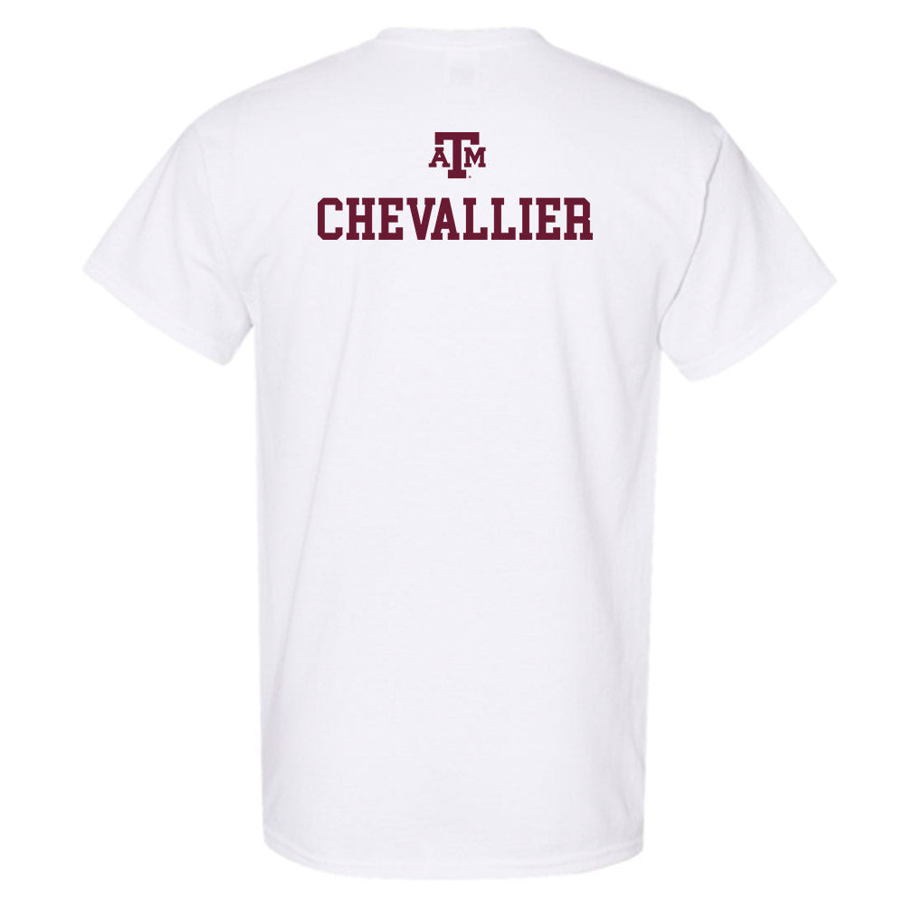 Texas A&M - NCAA Women's Track & Field : Milena Chevallier - White Out 2026 T-Shirt-1