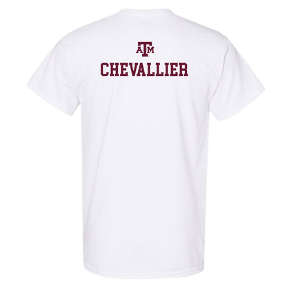 Texas A&M - NCAA Women's Track & Field : Milena Chevallier - White Out 2026 T-Shirt-1
