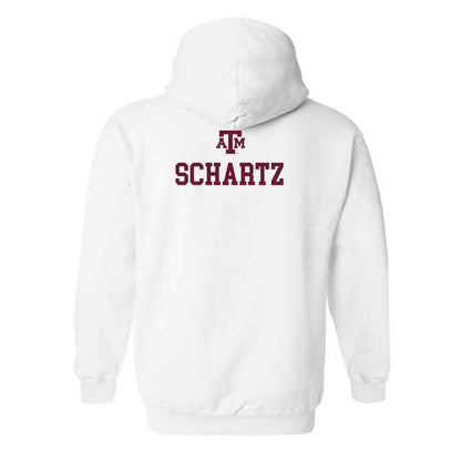 Texas A&M - NCAA Women's Golf : Emerie Schartz - White Out 2026 Hooded Sweatshirt-1