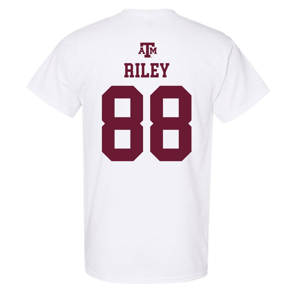 Texas A&M - NCAA Football : Micah Riley - White Out 2026 T-Shirt-1