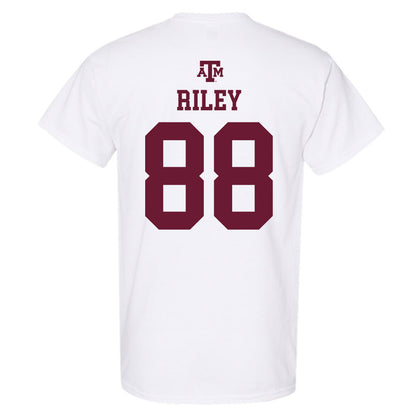 Texas A&M - NCAA Football : Micah Riley - White Out 2026 T-Shirt-1
