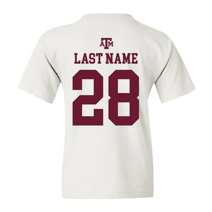 Texas A&M - NCAA Football : Chance Collins - White Out 2026 Youth T-Shirt-1