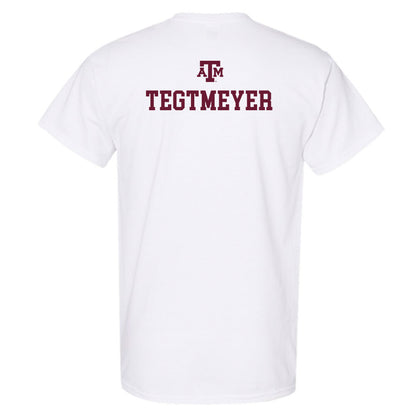Texas A&M - NCAA Equestrian : Brooke Tegtmeyer - White Out 2026 T-Shirt-1
