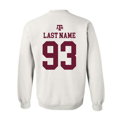 Texas A&M - NCAA Football : Nathan Mabon - White Out 2026 Crewneck Sweatshirt-1