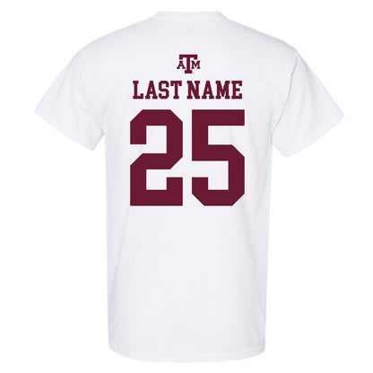 Texas A&M - NCAA Baseball : Clayton Freshcorn - White Out 2026 T-Shirt-1