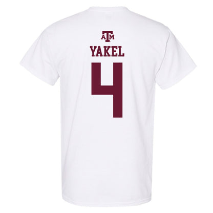 Texas A&M - NCAA Women's Soccer : Isabella Yakel - White Out 2026 T-Shirt-1