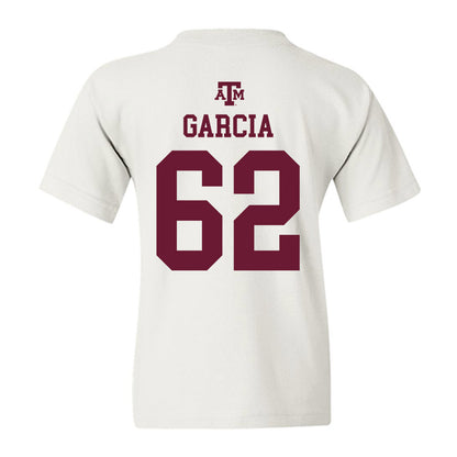 Texas A&M - NCAA Football : Marcus Garcia - White Out 2026 Youth T-Shirt-1