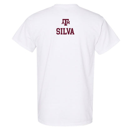 Texas A&M - NCAA Men's Tennis : Ethan Silva - White Out 2026 T-Shirt-1