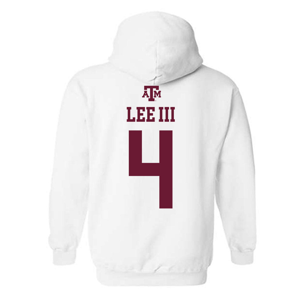 Texas A&M - NCAA Football : Will Lee III - White Out 2026 Hooded Sweatshirt-1