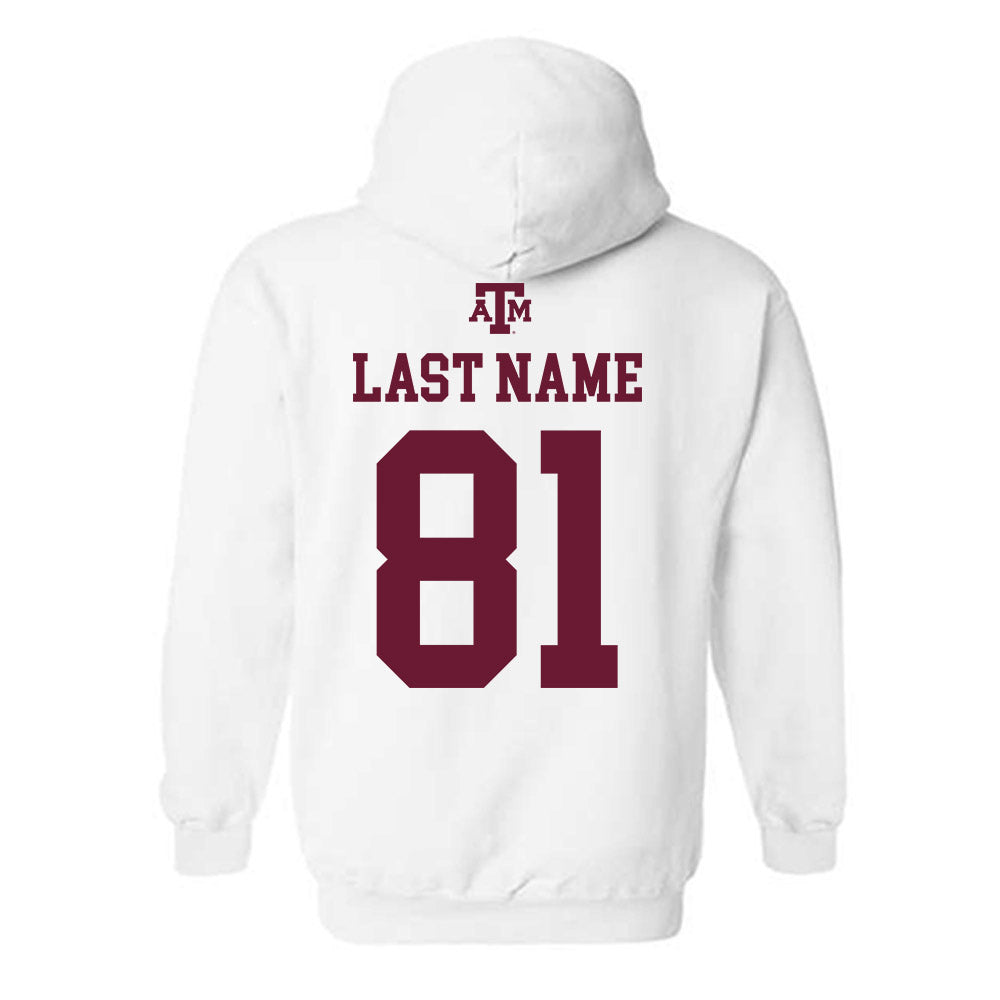 Texas A&M - NCAA Football : Luke Braden - White Out 2026 Hooded Sweatshirt-1
