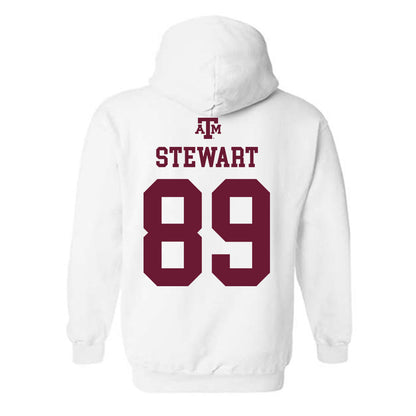 Texas A&M - NCAA Football : Kade Stewart - White Out 2026 Hooded Sweatshirt-1