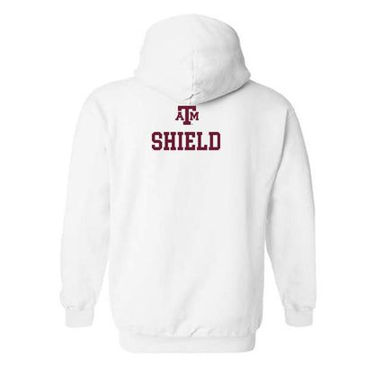 Texas A&M - NCAA Men's Track & Field : Jaydon Shield - White Out 2026 Hooded Sweatshirt-1