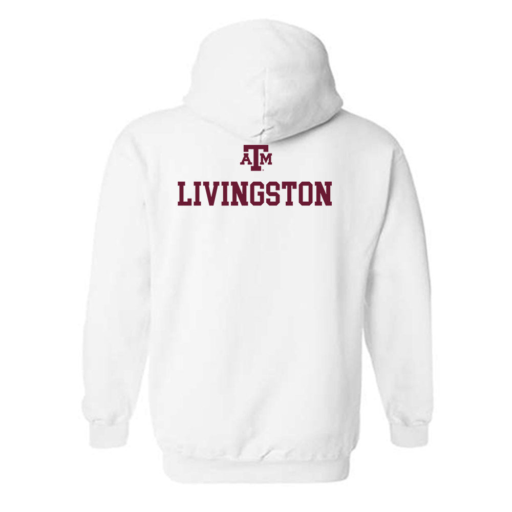 Texas A&M - NCAA Women's Track & Field : Maddie Livingston - White Out 2026 Hooded Sweatshirt-1