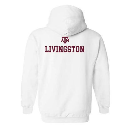 Texas A&M - NCAA Women's Track & Field : Maddie Livingston - White Out 2026 Hooded Sweatshirt-1