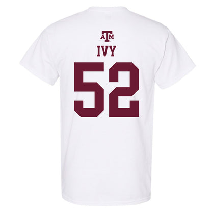 Texas A&M - NCAA Football : Blake Ivy - White Out 2026 T-Shirt-1