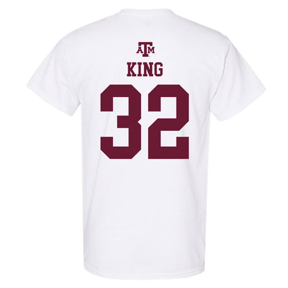Texas A&M - NCAA Football : Taiyion King - White Out 2026 T-Shirt-1