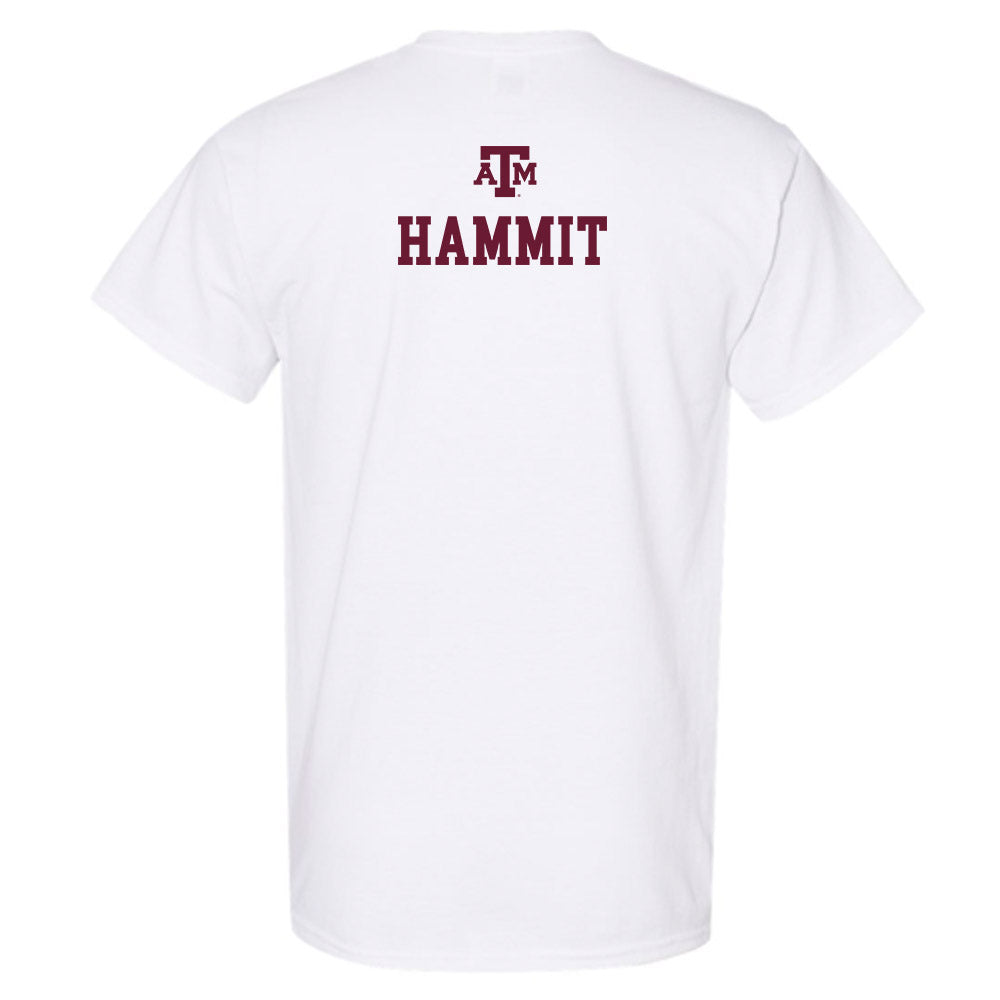 Texas A&M - NCAA Equestrian : Courtney Hammit - White Out 2026 T-Shirt-1