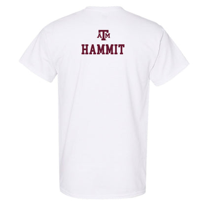 Texas A&M - NCAA Equestrian : Courtney Hammit - White Out 2026 T-Shirt-1