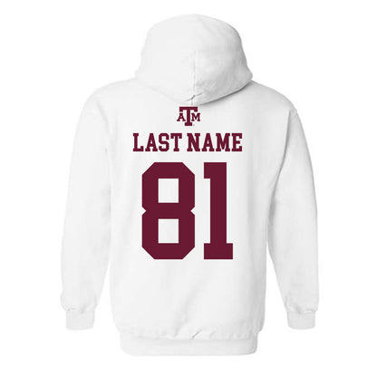 Texas A&M - NCAA Football : Jayden Warren - White Out 2026 Hooded Sweatshirt-1