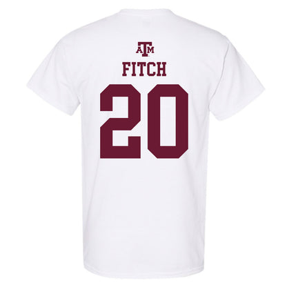 Texas A&M - NCAA Women's Volleyball : Megan Fitch - White Out 2026 T-Shirt-1