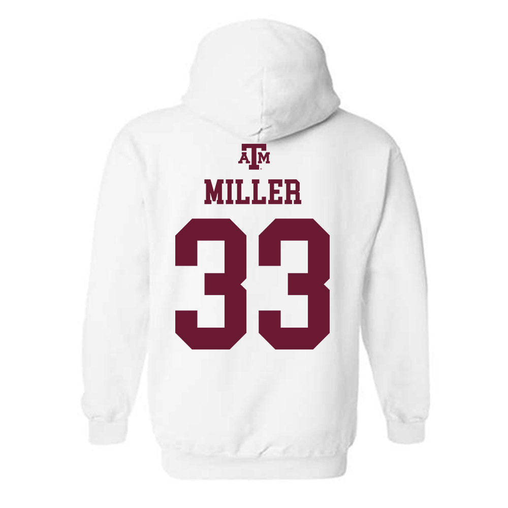 Texas A&M - NCAA Football : Storm Miller - White Out 2026 Hooded Sweatshirt-1