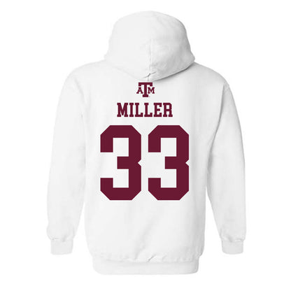 Texas A&M - NCAA Football : Storm Miller - White Out 2026 Hooded Sweatshirt-1