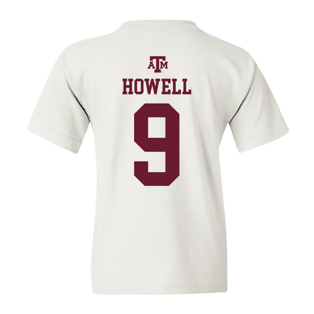 Texas A&M - NCAA Football : Cashius Howell - White Out 2026 Youth T-Shirt-1