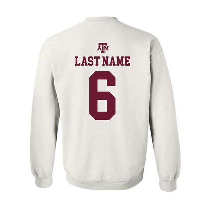 Texas A&M - NCAA Football : Julian Humphrey - White Out 2026 Crewneck Sweatshirt-1