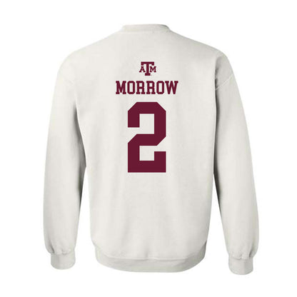 Texas A&M - NCAA Football : Jamarion Morrow - White Out 2026 Crewneck Sweatshirt-1