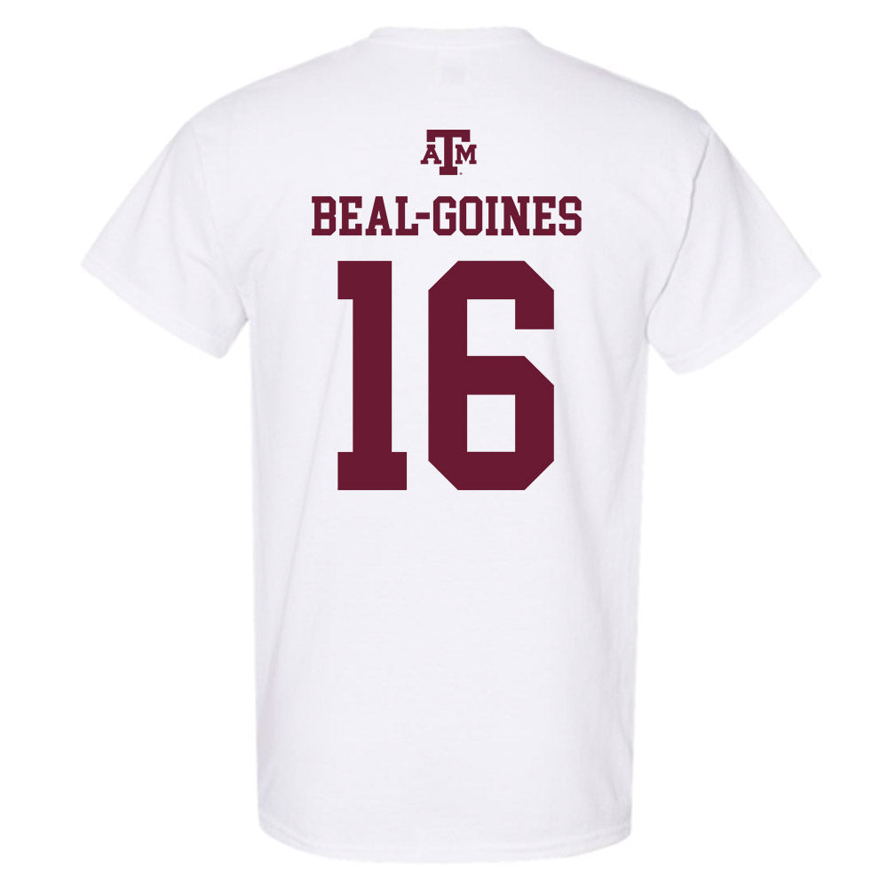 Texas A&M - NCAA Football : Jamar Beal-Goines - White Out 2026 T-Shirt-1