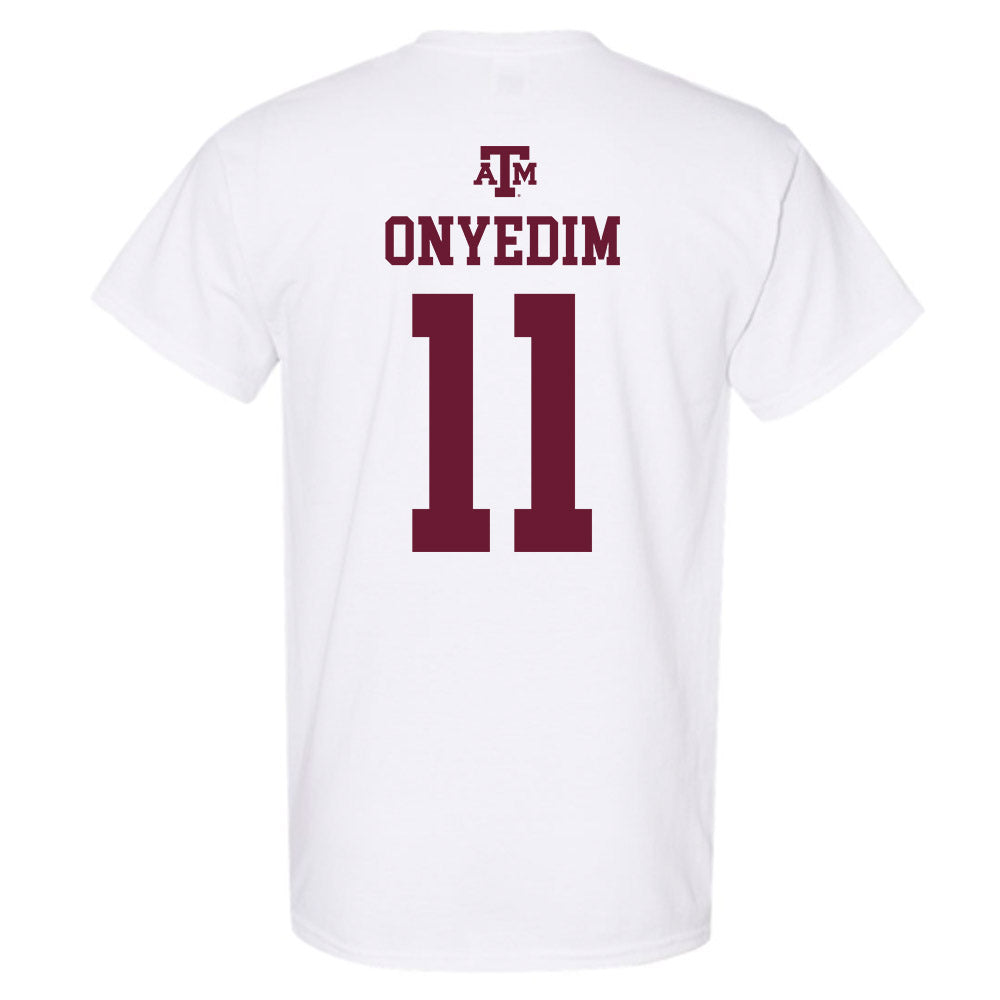 Texas A&M - NCAA Football : Tyler Onyedim - White Out 2026 T-Shirt-1