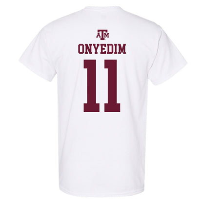 Texas A&M - NCAA Football : Tyler Onyedim - White Out 2026 T-Shirt-1