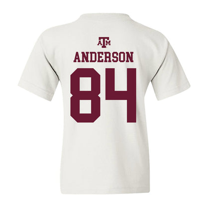 Texas A&M - NCAA Football : Richie Anderson - White Out 2026 Youth T-Shirt-1