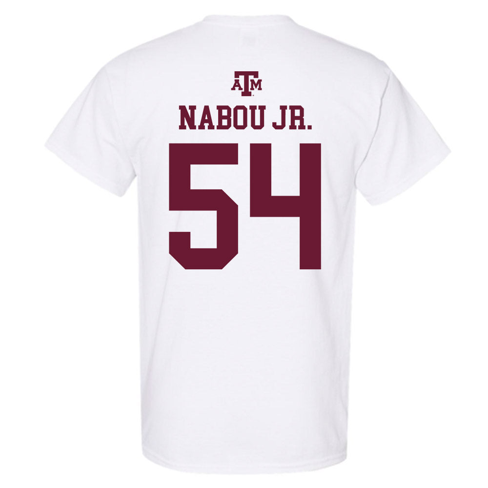 Texas A&M - NCAA Football : Mark Nabou Jr. - White Out 2026 T-Shirt-1