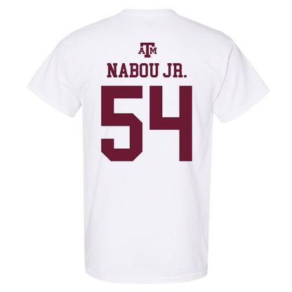 Texas A&M - NCAA Football : Mark Nabou Jr. - White Out 2026 T-Shirt-1
