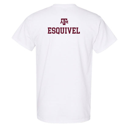 Texas A&M - NCAA Women's Tennis : Avery Esquivel - White Out 2026 T-Shirt-1