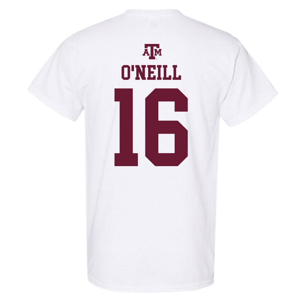 Texas A&M - NCAA Football : Miles O'Neill - White Out 2026 T-Shirt-1