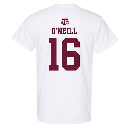 Texas A&M - NCAA Football : Miles O'Neill - White Out 2026 T-Shirt-1