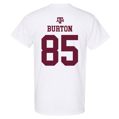 Texas A&M - NCAA Football : Chase Burton - White Out 2026 T-Shirt-1