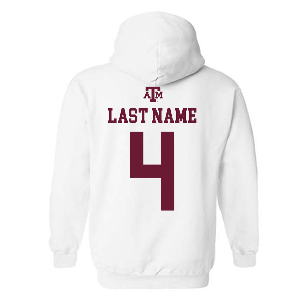 Texas A&M - NCAA Football : Rueben Owens - White Out 2026 Hooded Sweatshirt-1