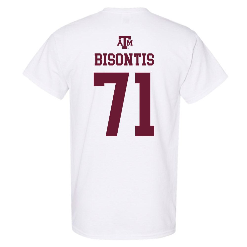 Texas A&M - NCAA Football : Chase Bisontis - White Out 2026 T-Shirt-1