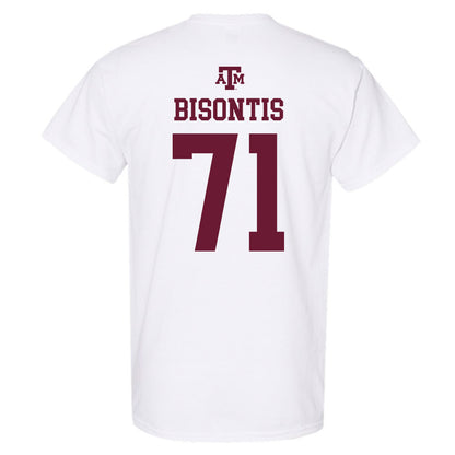 Texas A&M - NCAA Football : Chase Bisontis - White Out 2026 T-Shirt-1