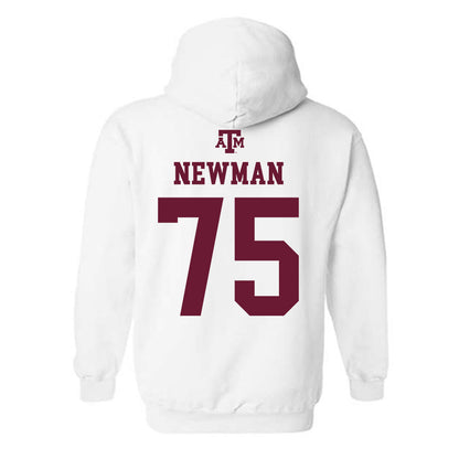 Texas A&M - NCAA Football : Jonte Newman - White Out 2026 Hooded Sweatshirt-1